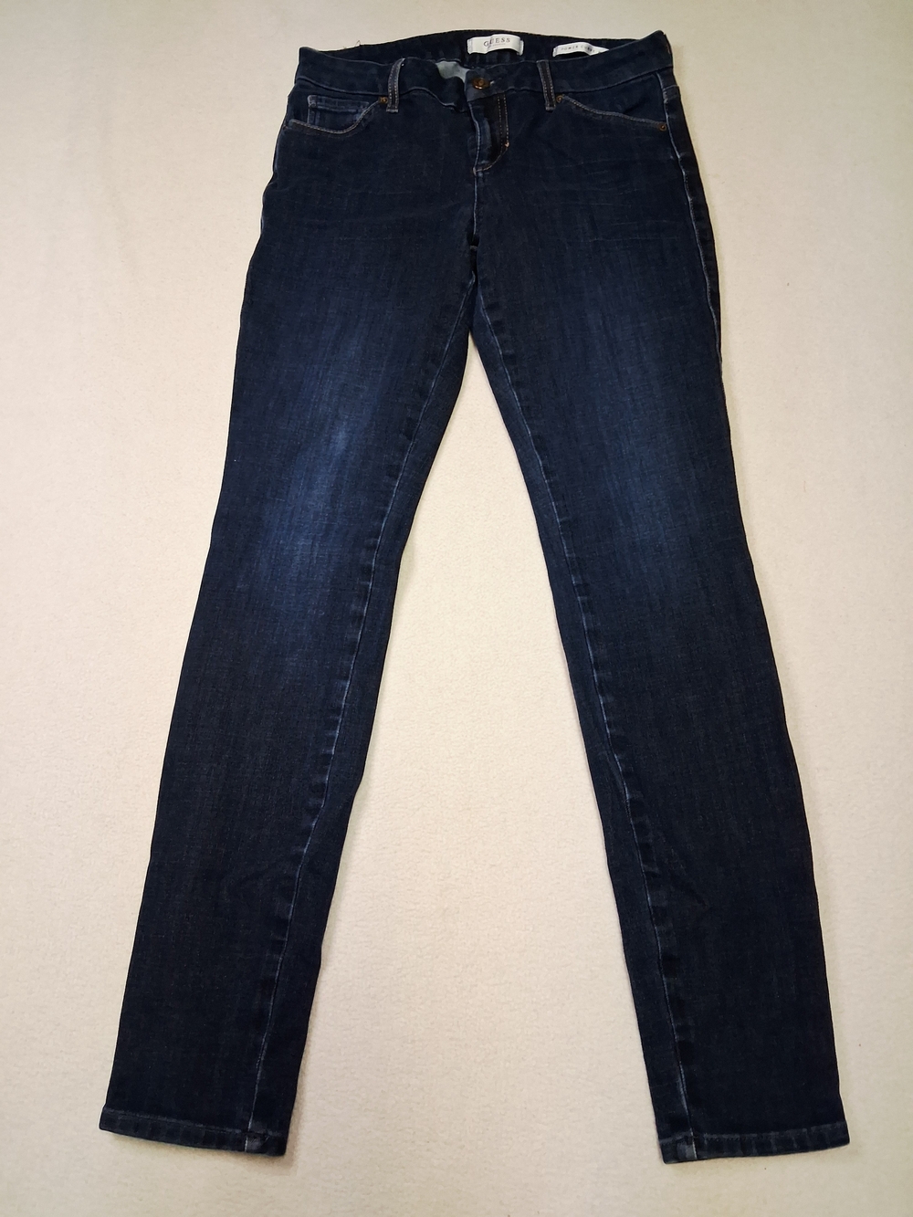 Guess Power Curvy Mid Women's Dark Indigo Skinny Jeans